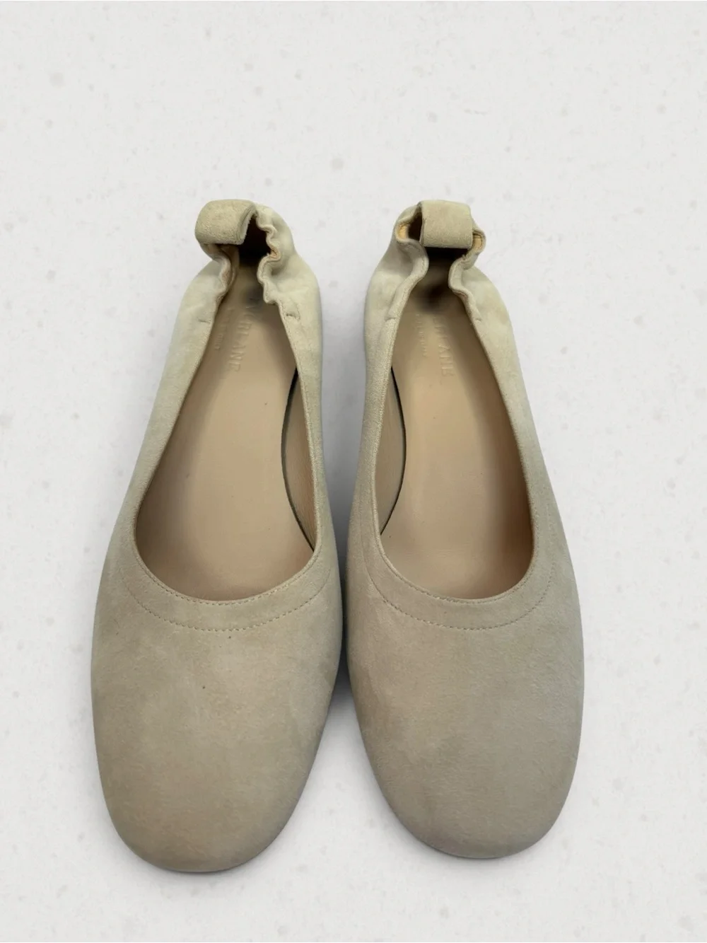 Everlane Cream Suede Block Heel Pumps Women’s Size 9 Made Italy - Picture 3 of 9